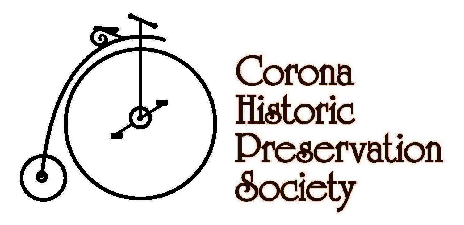 Logo of the Coronado Historical Preservation Society featuring a stylized clock.